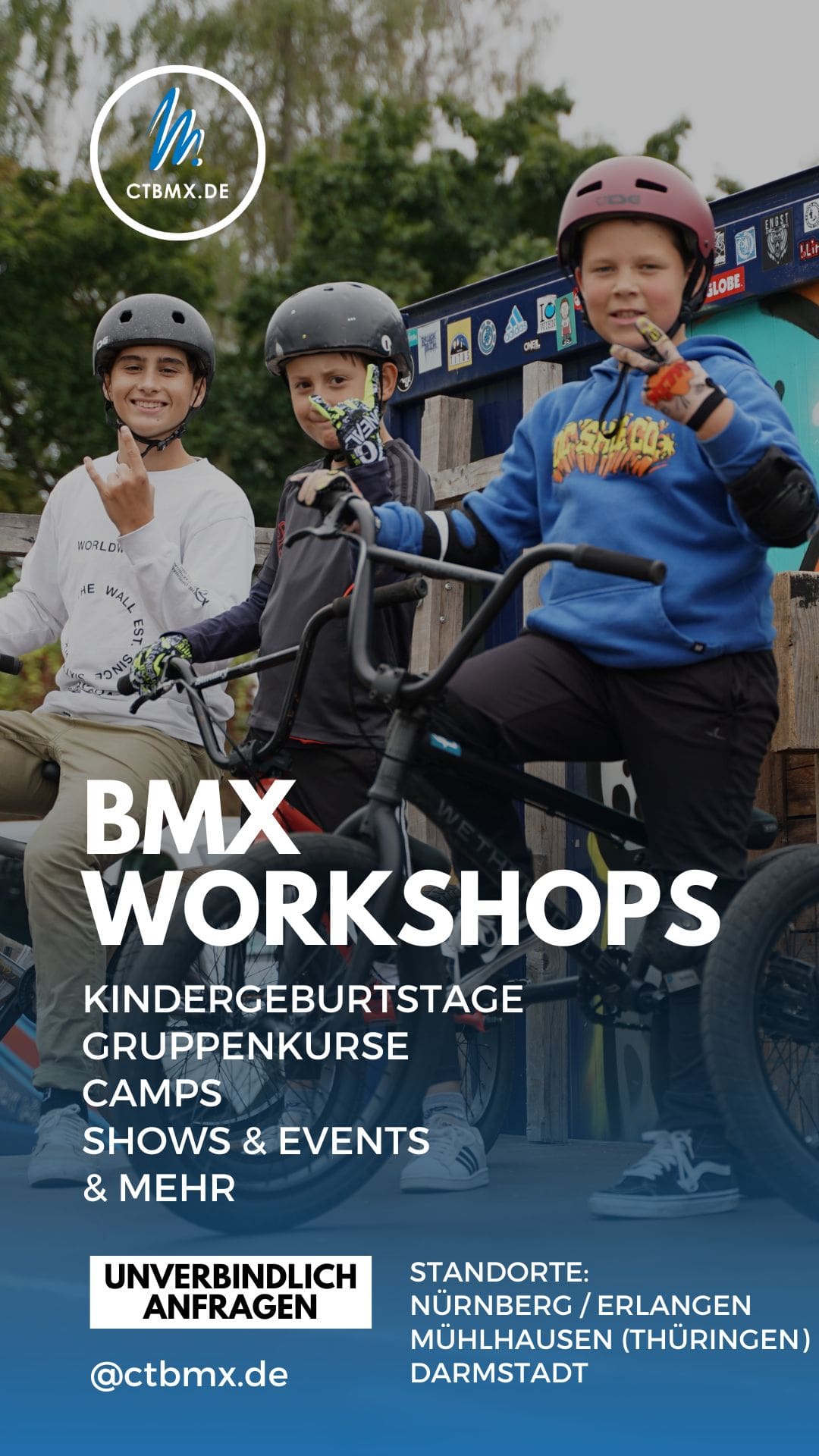 BMX Workshops I Kindergeburtstage I Gruppenkurse